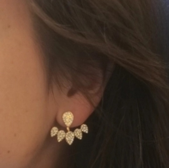 💎✨ Tear Drop Earring Jackets - Picture 2 of 3